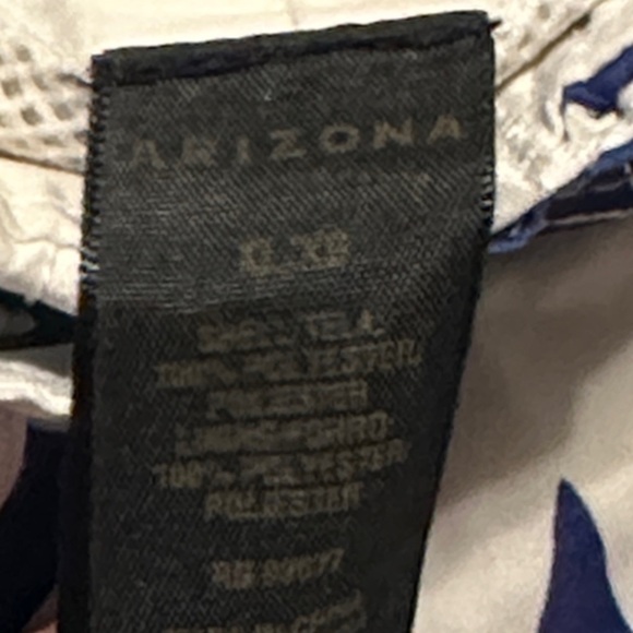 Arizona Jean Company Blue and White Floral Swim Trunks - Picture 2 of 7